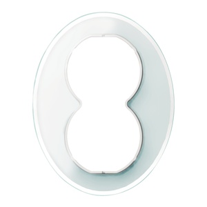 Renova ram 2-vägsutt glas vit