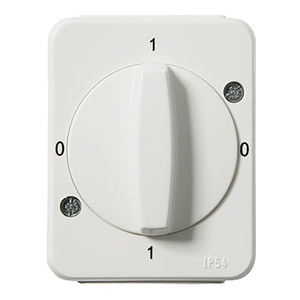 Elko vridströmst 2-p IP54 utp skruv vit