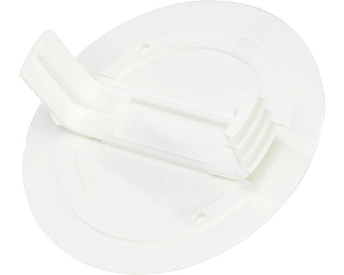 Täcklock slätt skruv/snäpp 85mm vit