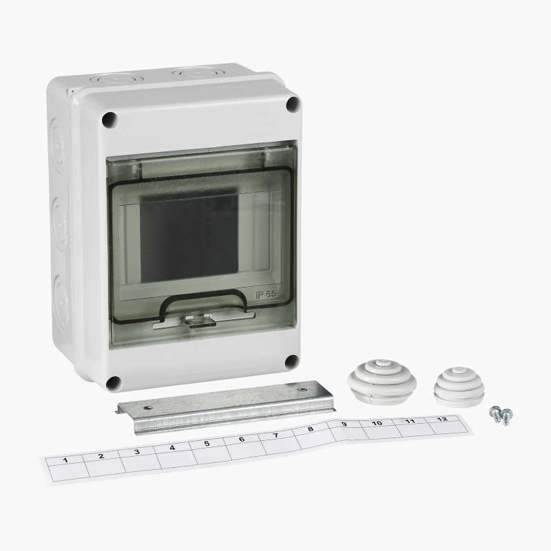 Normkapsling 3-5mod IP65 grå