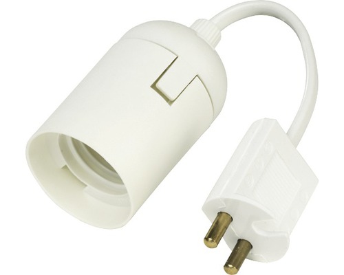 Lampupphäng E27 vit