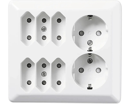 RS väggutt 6+2-v mj utp skruv rv