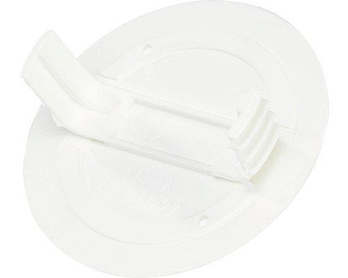 Täcklock slätt skruv/snäpp 100mm vit