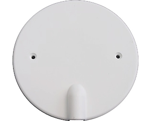 Täcklock utlopp skruvfast 85mm vit
