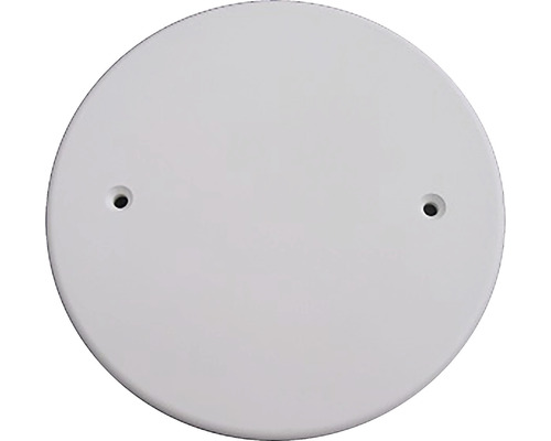 Täcklock slätt skruvfast 85mm vit