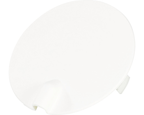 Täcklock utlopp skruv/snäpp 85mm vit