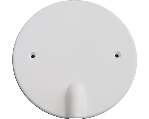 Täcklock utlopp skruvfast 100mm vit