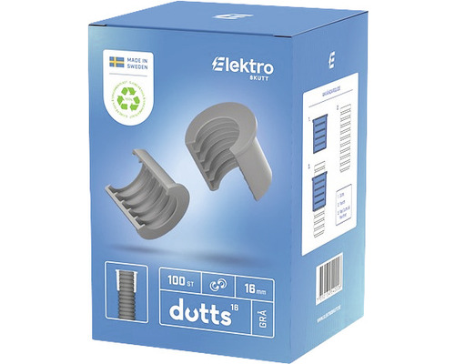 Dutts clips flexrör 16mm 100-pack