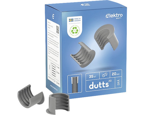 Dutts clips flexrör 20mm 35-pack