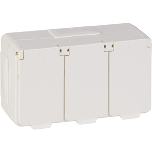 Aqua-stark väggutt 3-v mj IP44 utv skruv