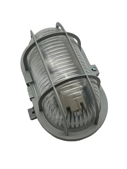 Glödljusarmatur 60W IP44 Grå