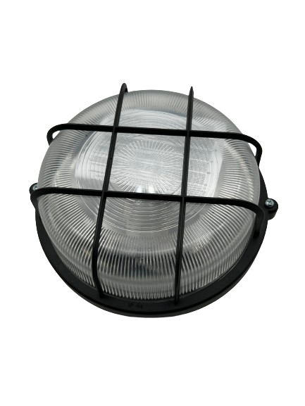 Glödljusarmatur 75W IP44 Svart