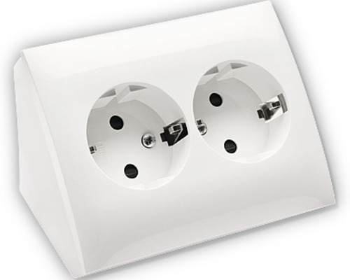 Simon hörnbox 2-vägsutt mj utv vit