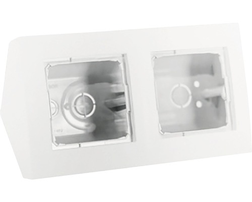 Simon hörnbox 2-fack utv vit