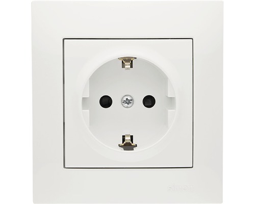 Simon väggutt 1-v mj inf snabb vit