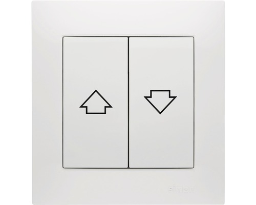 Simon strömst jalusibrytare inf snabb vit