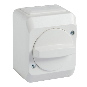 Aqua-stark vridströmst kron 16A IP44 Polarvit