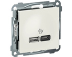 RS/plus laddutt 2xUSB A+C 45W inf fv