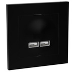 Plus ladduttag USB 2.1A inf sv