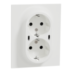 ELKO One väggutt 2-v mj USB inf skruv rv