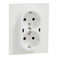 ELKO One väggutt 2-v mj USB inf skruv rv