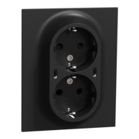 ELKO One väggutt 2-v mj USB inf skruv sv