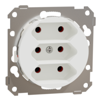 ELKO One väggutt 3-v euro inf skruv rv