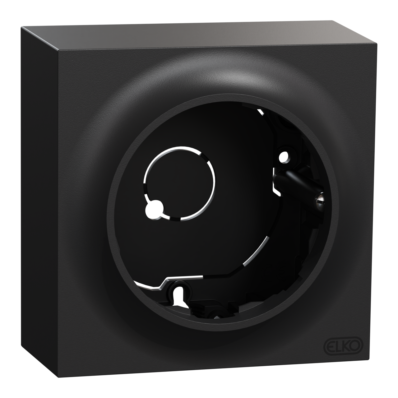 ELKO One förhöjn.ram 1-f hög sv