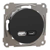 ELKO One USB uttag typ A+C 21W inf skruv sv