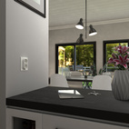 ELKO One väggutt 2-v mj USB inf skruv rv