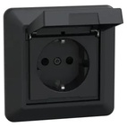 RS väggutt 1-v mj IP44 lock inf snabb sv