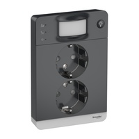 Exxact väggutt 2-v mj rörelsedetektor m ljus inf snabb ant