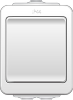 Norwesco strömst kapslad trapp IP44 utv vit