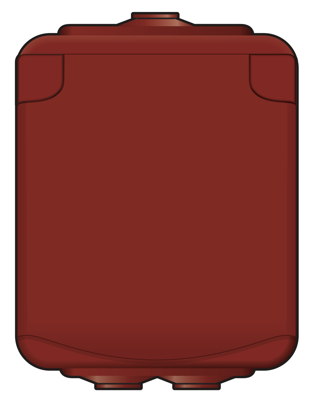 Norwesco väggutt kapslad 1-v IP44 utv faluröd