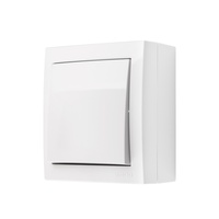 Simon strömst trapp/1-p 16A IP44 utv skruv vit