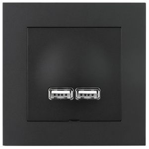 Plus ladduttag USB 2.1A inf sv