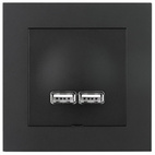 Plus ladduttag USB 2.1A inf sv