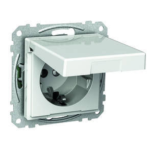 Exxact väggutt 1-v mj lock inf snabb vit