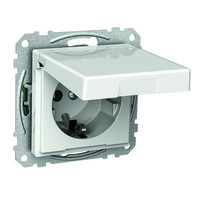 Exxact väggutt 1-v mj lock inf snabb vit