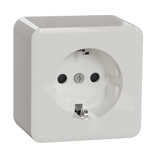 Exxact väggutt 1-v mj utv snabb vit