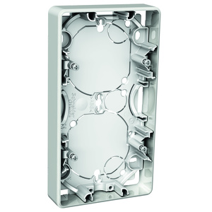 Exxact förhöjn.ram 2-fack 21mm vit